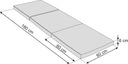 Skladací matrac - 180x60x6 cm Spanie pre hostí Model Alex R1