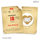 KARTKA ZDRAPKA dla party młodej na ślub złota