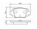 BOSCH ZAPATAS DE FRENADO PARTE TRASERA NISSAN MICRA II 