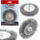 ПРОВОЛОЧНАЯ ДИСКОВАЯ ЩЕТКА ЛАТУННЫЙ ХВОСТОВИК 100ММ