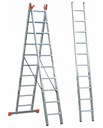 Трехсекционная алюминиевая лестница Krause Tribilo 3x12