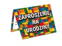 ПРИГЛАШЕНИЕ НА ДЕНЬ РОЖДЕНИЯ LEGO БЛОКИ + КОНВЕРТ