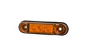 Bočné obrysové svietidlo oranžové LED Obrys SLIM MALÁ LD 2439 12/24V Hmotnosť (s balením) 0.2 kg