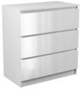 М-3 комод белый глянцевый, 3 ящика, ТОП