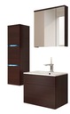 Meble łazienkowe TORRO wenge lustro, szafka