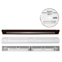 Оконный воздухоотводчик VT 201 ТЕМНО-КОРИЧНЕВЫЙ/БЕЛЫЙ