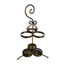 МЕТАЛЛИЧЕСКАЯ ПОДСТАВКА НА 3 БУТЫЛКИ - БУТЫЛОЧНАЯ МАШИНА - ВИНО