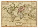 Карта мира МЕЛИШ 1814 г.