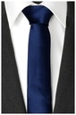 ГЛАДКИЙ ТЕМНО-СИНИЙ жаккардовый мужской галстук для костюма, однотонный RR02