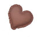 2el dekoracyjna poduszka z falbanką SERCE