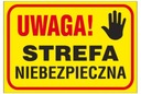 ЩИТ ВНИМАНИЕ ОПАСНАЯ ЗОНА B08 ПВХ