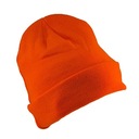 СРОЧНО ТРИКОТАЖНАЯ УТЕПЛЕННАЯ ШАПКА URG-502 ОРАНЖЕВАЯ
