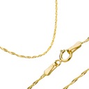 СИНГАПУР ЖЕНСКАЯ ЗОЛОТАЯ ЦЕПЬ СВАДЕБНАЯ ЗОЛОТАЯ 60 см