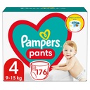 Трусики Pampers 4 176 шт. Подгузники 9-15 кг.