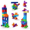 Mega Bloks. CYP72 First Builders. Klocki w niebieskiej torbie, 80 elementów Kod producenta DCH63