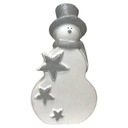 Большой снеговик из гипса.