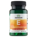 Vitamín E 400IU MLADOSTI ZDRAVÁ PLEŤ Swanson 60caps názov Swanson Vitamin E 400 IU, 60 softgelových kapslí