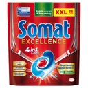 Капсулы Somat Excellence 4в1 для посудомоечной машины, 36 капсул размера XXL, 651,6г