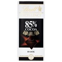 Lindt Excellence 85% Cocoa Czekolada ciemna 100 g Waga produktu z opakowaniem jednostkowym 110 kg