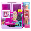 Mattel Barbie Šatníková skriňa s bábikou a príslušenstvom Stav balenia originálne
