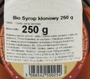 Syrop klonowy BIO Maple Joe Czysty w butelce 250g Waga 0.25 kg
