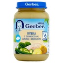 Príkrm Gerber Rybka so zemiakmi cuketa a brokolica 190g x6 Vek podávania od 6. mesiaca