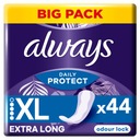 Always Dailies Extra Protect Long Plus s jemnou vôňou slipové intímne vložk Hmotnosť (s balením) 0.19 kg