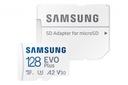 Karta Samsung Evo+ microSD 128GB 130/U3 A2 (2022) Maximálna rýchlosť zápisu 130 MB/s