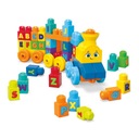 FISHER PRICE Mega Bloks Kocky HUDOBNÁ VLAK ABC so zvukom učenie písmen Vek dieťaťa 12 mesiacov +