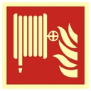 Наклейка на вывеску 10х10 см Внутренний пожарный гидрант