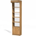 Книжный шкаф для офиса и склада с полками + светодиод