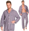 C2 РАССТЕГНУТАЯ ХЛОПКОВАЯ КЛЕТЧАТАЯ МУЖСКАЯ ПИЖАМА XXL