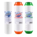 НАБОР КАРТРИДЖЕЙ, 3-Х СТУПЕНЧАТЫЙ ФИЛЬТР, ХЛОР, ВКУС ВОДЫ