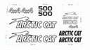 Сменные наклейки для квадроцикла Arctic Cat 500