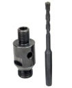 Центровочное сверло + переходник, втулка M16 x втулка R 1/2