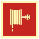 Табличка, табличка, наклейка, фольга.Внутренний пожарный гидрант.