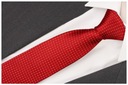 Мужской галстук из жаккардового микроволокна, в горошек, RED G8
