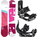 Deska snowboardowa RAVEN Style Pink 150cm + wiązania MP180