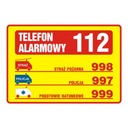 Вывеска из ПВХ Номера телефонов экстренных служб