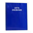Teczka akta osobowe z bindą niebieska Konfex