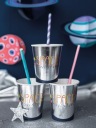 Бумажные соломинки BRIGHT PINK для вечеринки в честь дня рождения