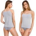 СЕРАЯ ХЛОПКОВАЯ ФУТБОЛКА НА РЕМЕНЯХ, L