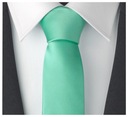 Узкий галстук из микрофибры шириной 6 см, гладкий МЯТНЫЙ gs75