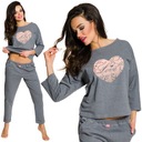 СПОРТИВНАЯ СВОБОДНАЯ ЖЕНСКАЯ ПИЖАМА С ДЛИННЫМ РУКАВОМ TARO XXL