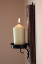 Świecznik wiszący na ścianę- rustykalny vintage Waga produktu z opakowaniem jednostkowym 1 kg