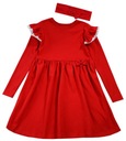 Sukienka z opaską czerwona świąteczna 92 Kod producenta 163166