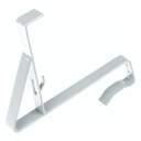 Держатель ограждения, высота 15 см, для черепицы LN1, серебристый лак