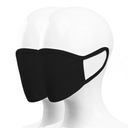 ХЛОПКОВАЯ МАСКА ЧЕРНАЯ ДВУХСЛОЙНАЯ 2 шт.