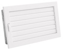 Решетка Ventlab с подвижной шторкой, белая, 190х170