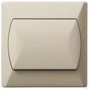 Выключатель одинарный Akcent Ospel LP-1A/01 бежевый